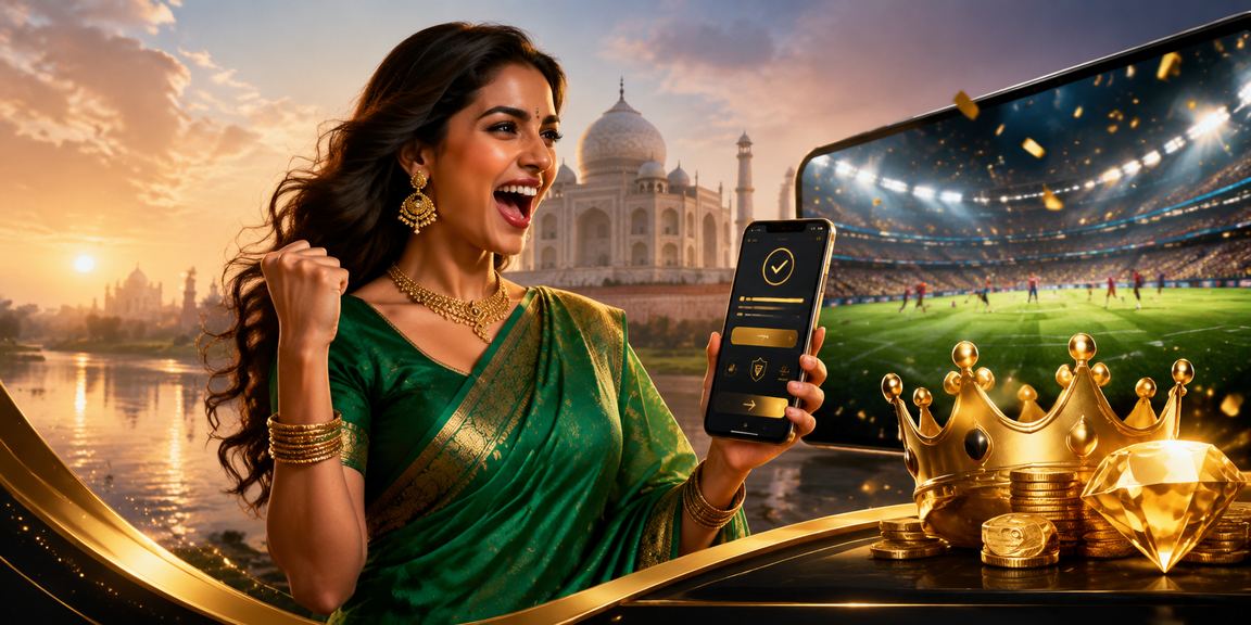 Agra Taj Mahal background with festive VIP bonus promotions
